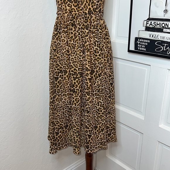 NWOT Lovers + Friends Cheetah Print Marcus Strapless Midi Dress Size S - Picture 6 of 9